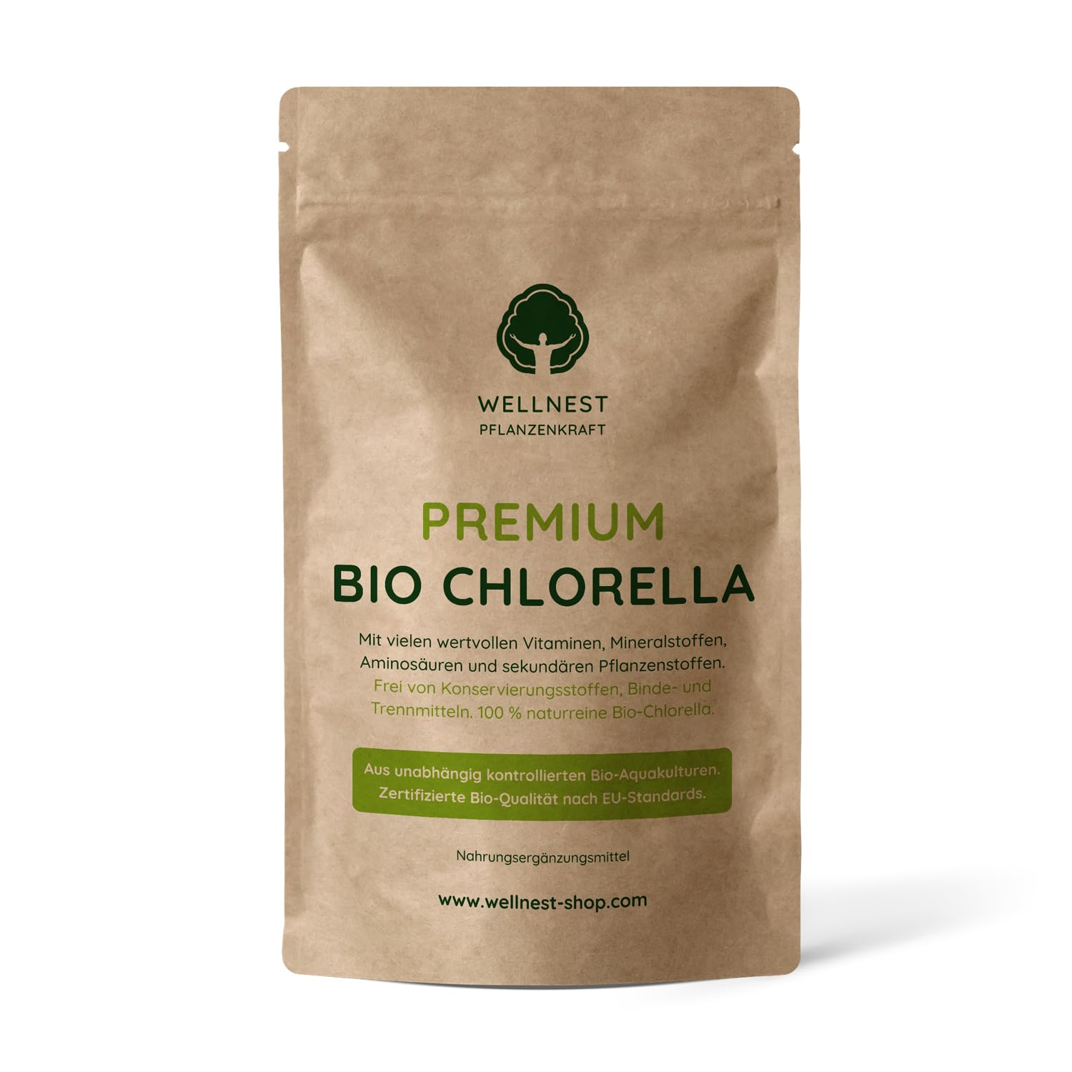 Bio Chlorella 500 g | Detox Superfood vegan | Algen reich an Mineralstoffen, Vitaminen und Spurenelementen | 2.500 Presslinge á 200 mg | Rückstandsgeprüft in deutschem Labor