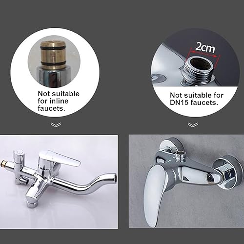 Miniatura 5 de Jeanoko Brazo de extensión de cabezal de ducha de cobre, tubo de extensión de brazo de ducha, extensor de cabezal de ducha de cobre, decoración del