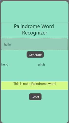 Palindrome Generator by Shaden