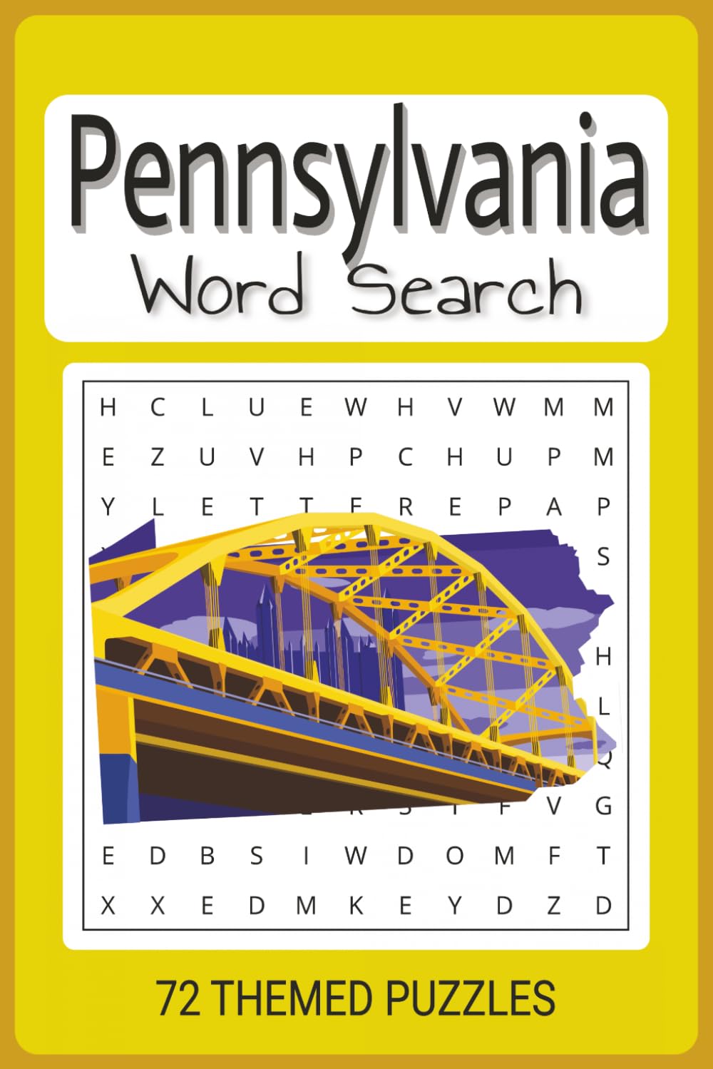 Pennsylvania Word Search Puzzle Book: Easy To Read Word Find