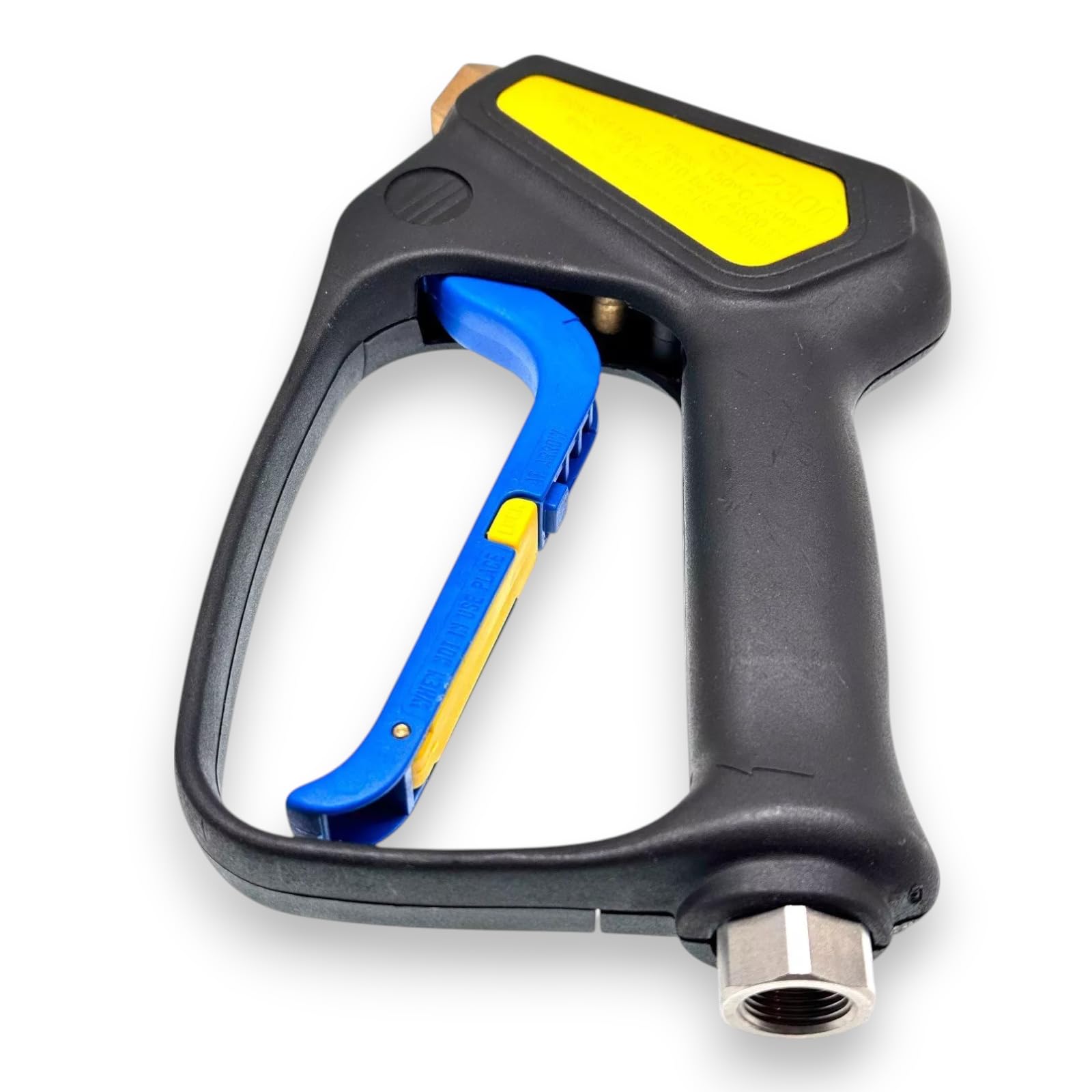 M&M Smartek Pistola de alta presión ST-2300 – Entrada 3/8" IG, salida 1/4" IG – Máx. 310 bar / 4500 psi – Hasta 150 °C – 45 l/min – Accesorios profesionales para limpieza a presión