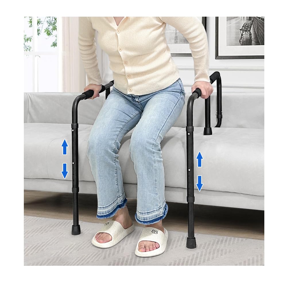 Mybow Couch Stand Assist, Chair Assist for Elderly Sit to Stand, Grab Bar Standing Aids for Seniors, Couch Cane Stand Up Assistance Handle, Chair Lift Assist Devices, Daily Living Mobility Aid