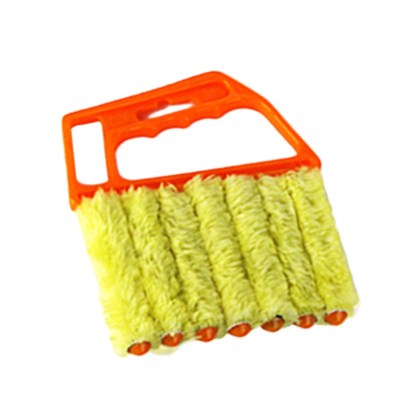 Hshduti Orange Venetian Blind Cleaner Window Blind Duster Brush Cleaner Tool Removable Washable Microfibre Household Cleaning Brush For Venetian Blinds Window Shutters Blinds Air Conditioner Car Ac Vent