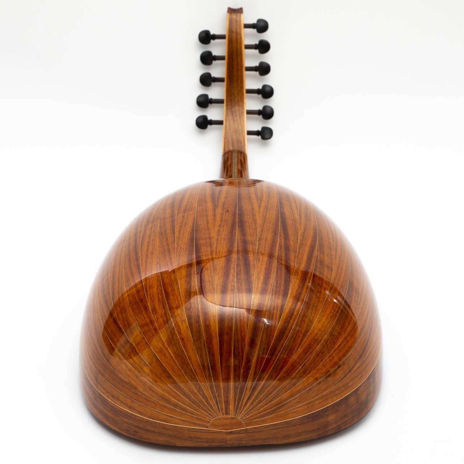 Oud turc professionnel en bois de noyer, avec table en cèdre et touche en ébène