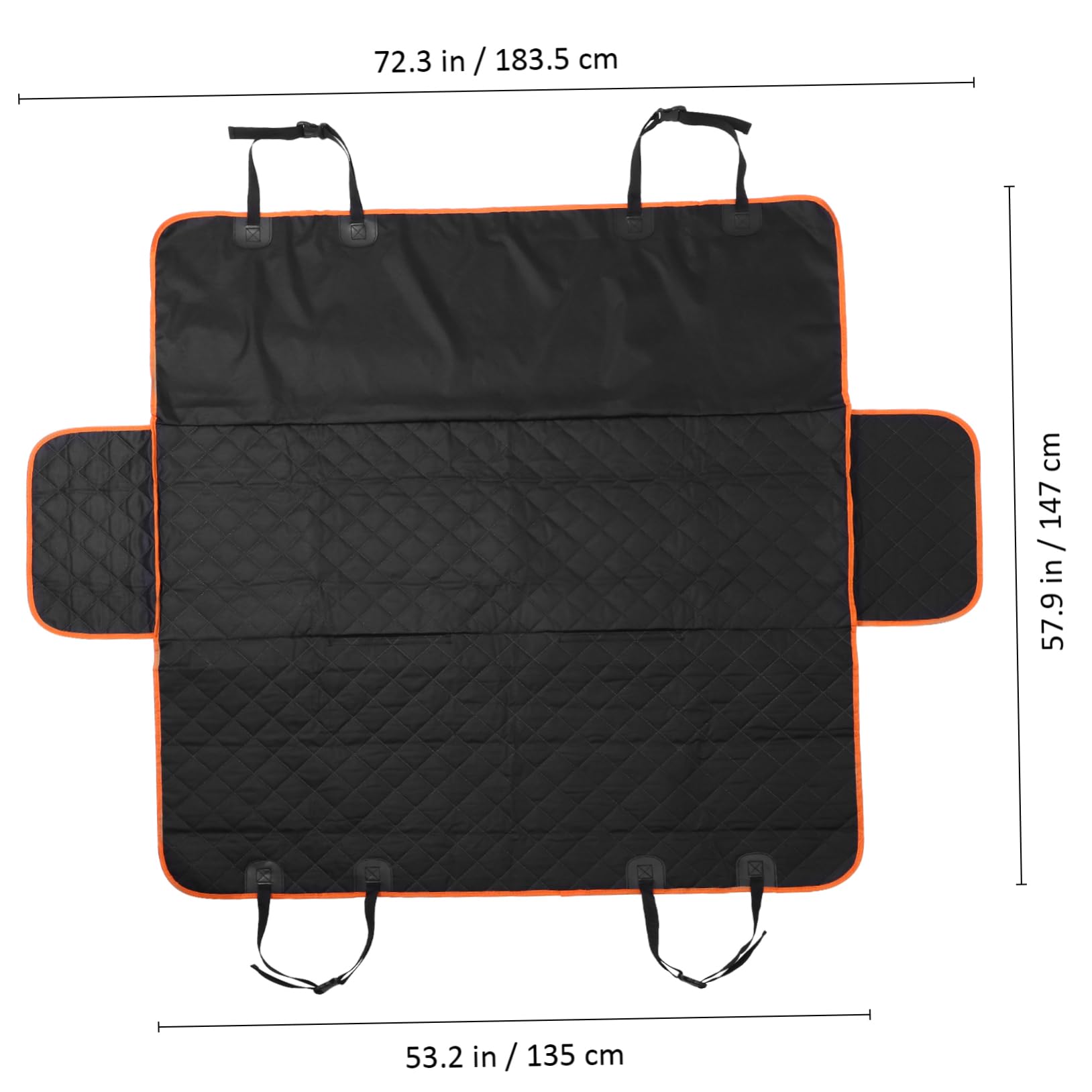 minkissy Alfombra para Mascotas Funda para Asiento de Perro Hamaca para Coche Protector para Asiento de Coche la Parte Trasera Accesorios
