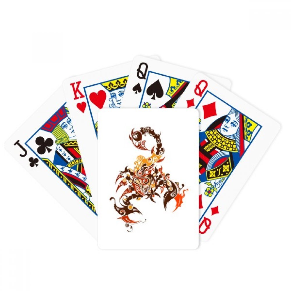 Colorful Scorpion Animal Art Outline Poker Playing Magic Card Fun Board Game