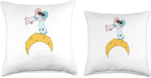 Miniatura 3 de Astronaut Moon And Planet Aparel Astronaut Moon Astronomy Universe Planet - Almohada de 18 x 18 pulgadas, multicolor