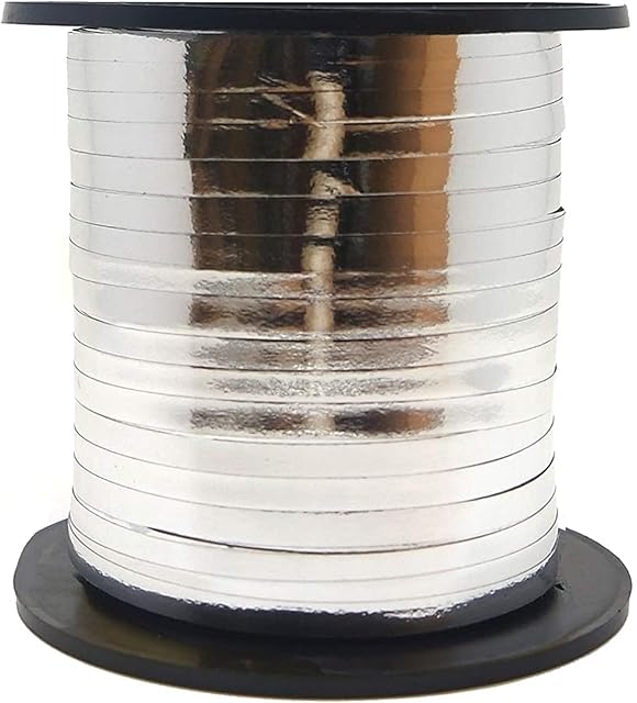 Unique Party 48501 - 45m Silver Curling Ribbon
