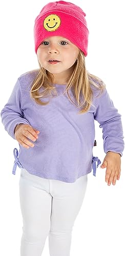 Miniatura 3 de Funky Junque Kids Beanie Toddler Classic Knit Warm Soft Winter Hat with Suede Patch