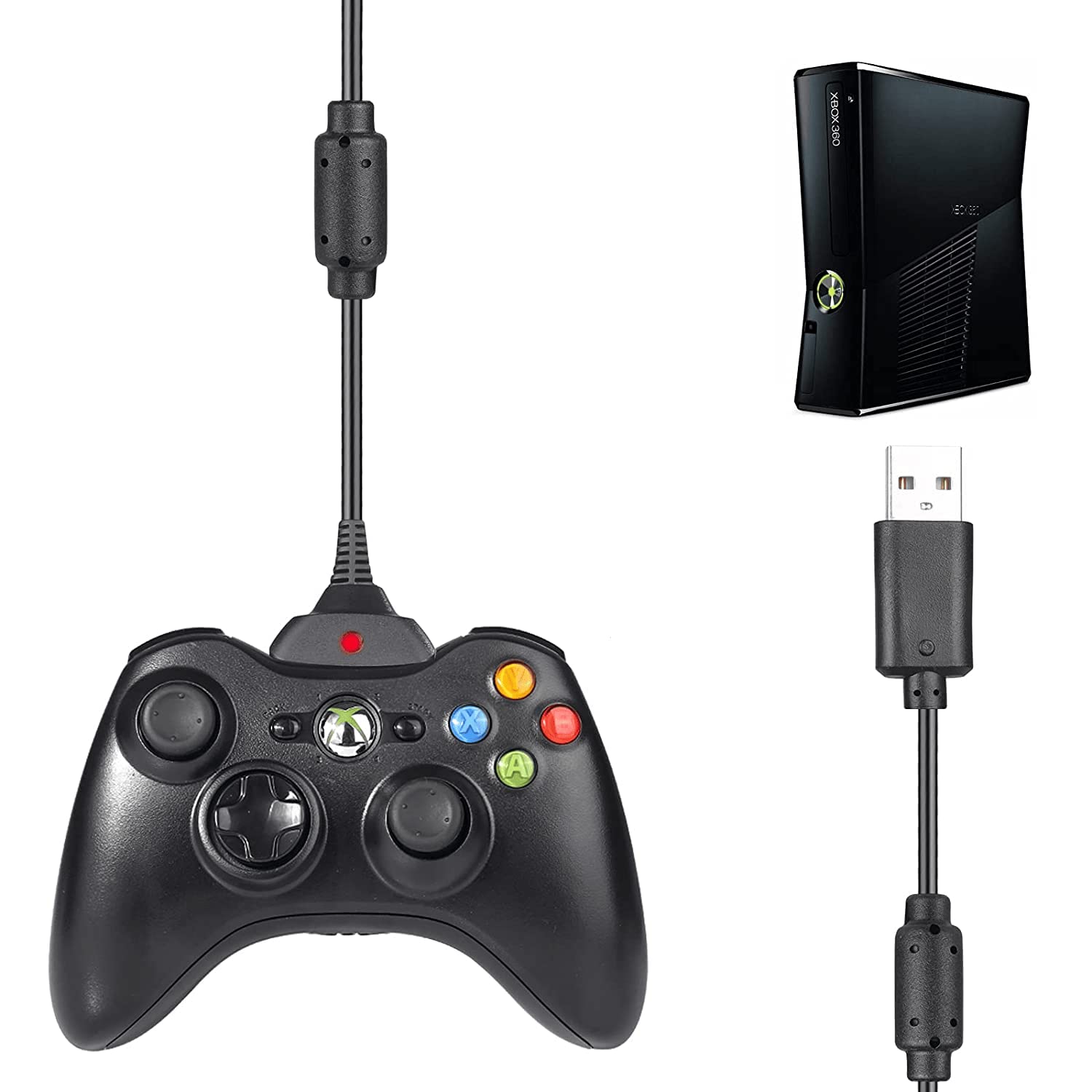 Cavo Di Ricarica Per Controller Xbox 360 - Cavo Alimentatore Plug And Play, Lunghezza 1.5 M
