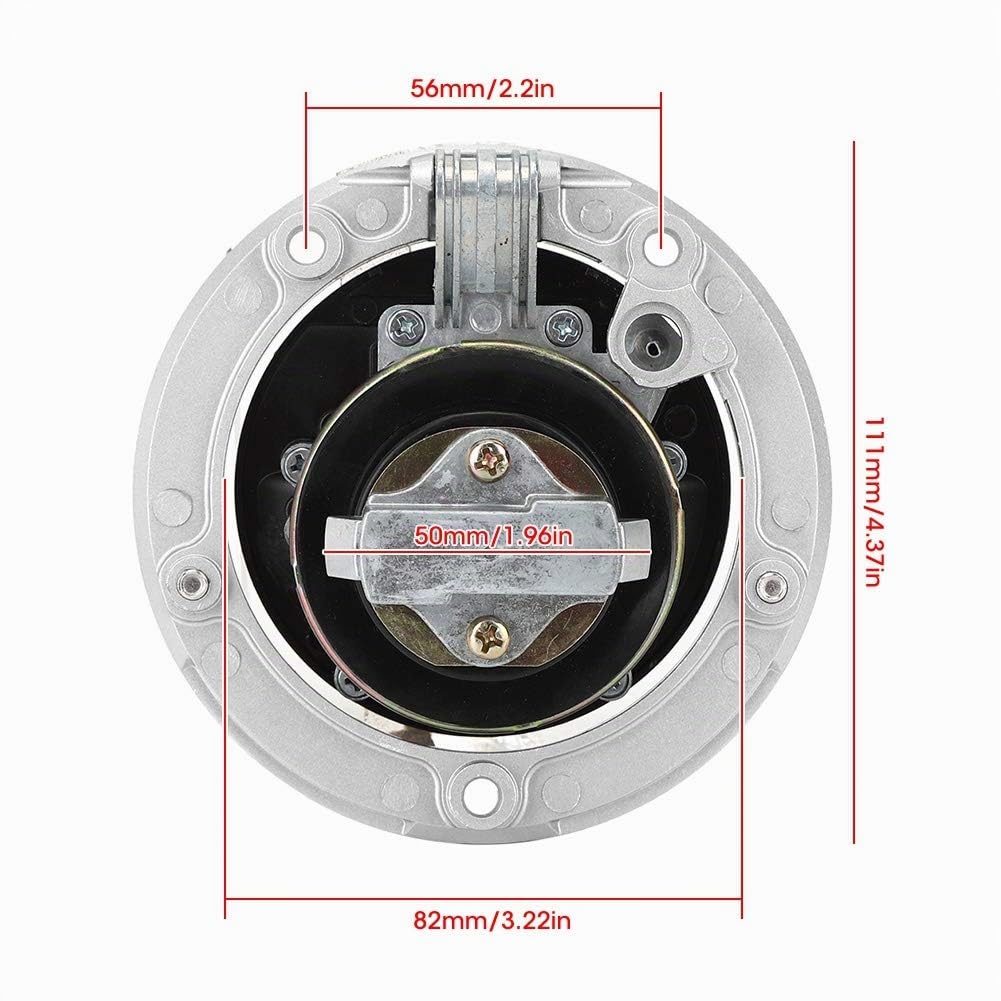 Réservoir d'essence Touches de Verrouillage, Bouchon de Réservoir de Carburant avec clés, Verrouillage du bouchon de carburant pour moto avec clé adapté à Kawasaki Ninja ZX-6R/ZX-10R/ZX-14R