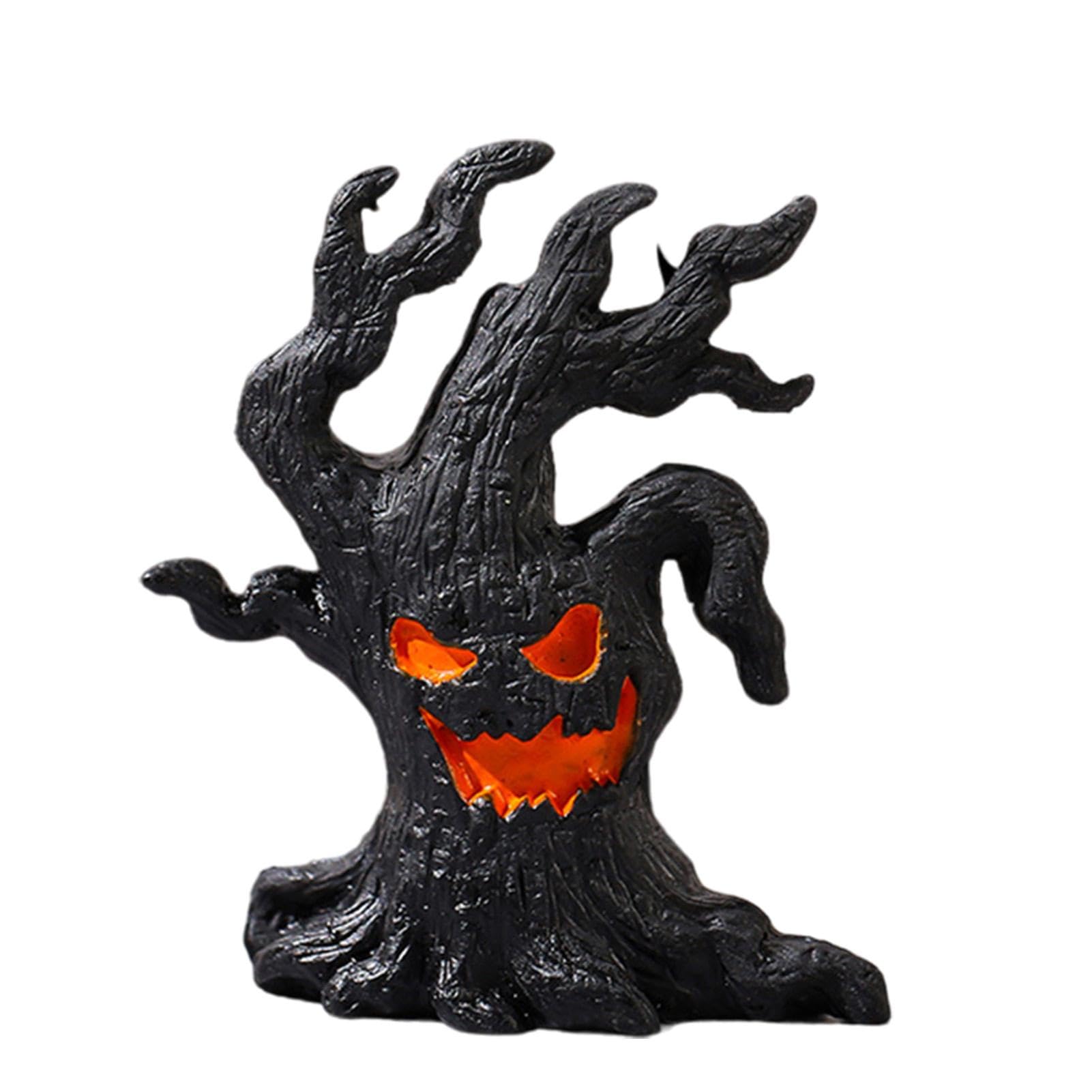 Amazon.co.jp: Zankie 木の悪魔の置物、怖い木 | リアルな怖い木の顔の