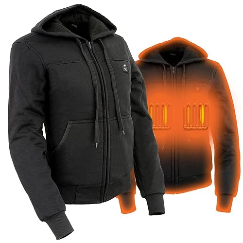 Nexgen Heat Women's NexGen MPL2713 Ladies ‘Heated’ Black Hoodie (Rechargeable