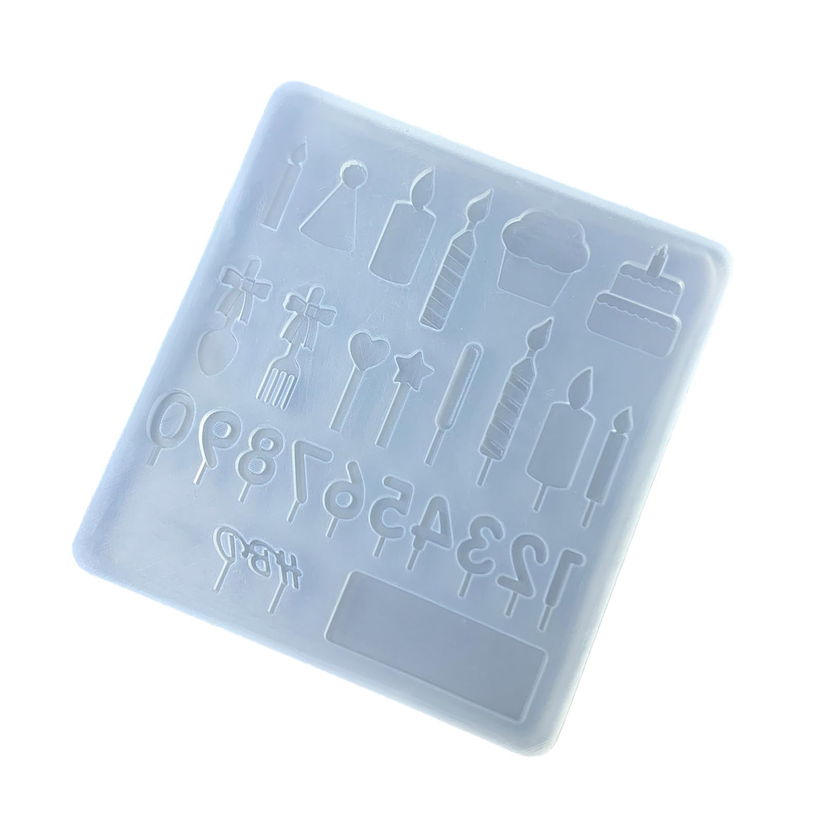 Kalttoy Food Grade Silicone Birthday Mold Silicone Crafting Texture for Crafting and Party Decorations Food Grade Molds