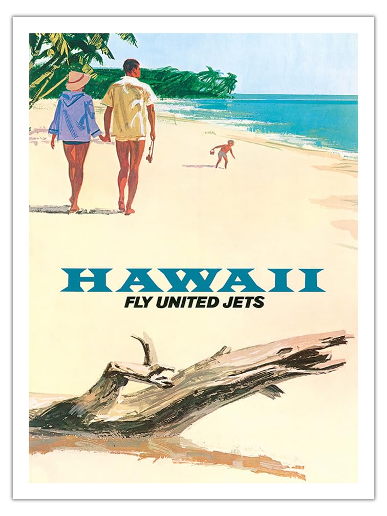 HAWAII UNITED AIR LINES ポスター 60s HAWAII UNITED AIR LINES ポスター 60s United Air Lines Hawaii