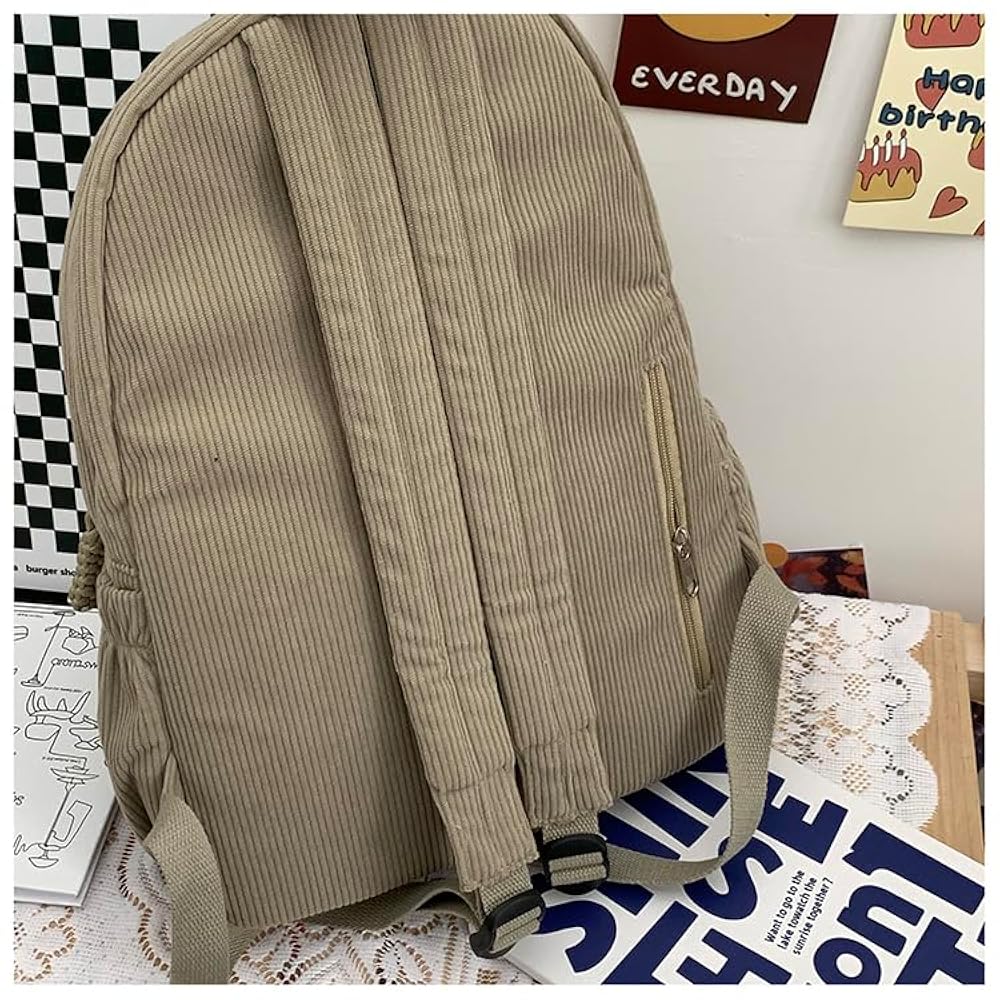 Amazon.com: Taolivingmart Corduroy Backpack with Star