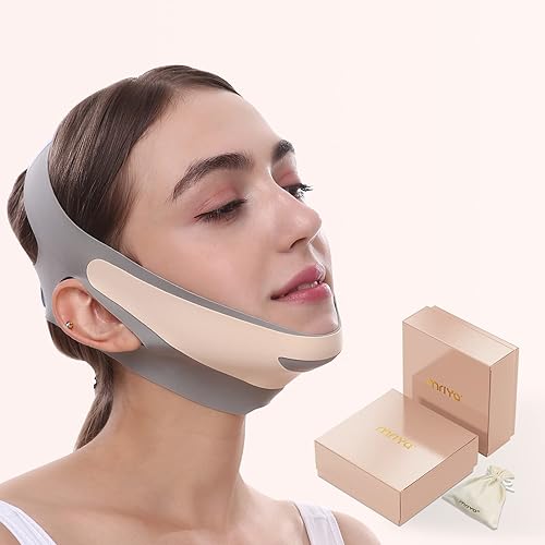 Mriya Cinturón de levantamiento facial reutilizable con línea en V, cinturón de levantamiento facial, cinturón de levantamiento de cara para quitar