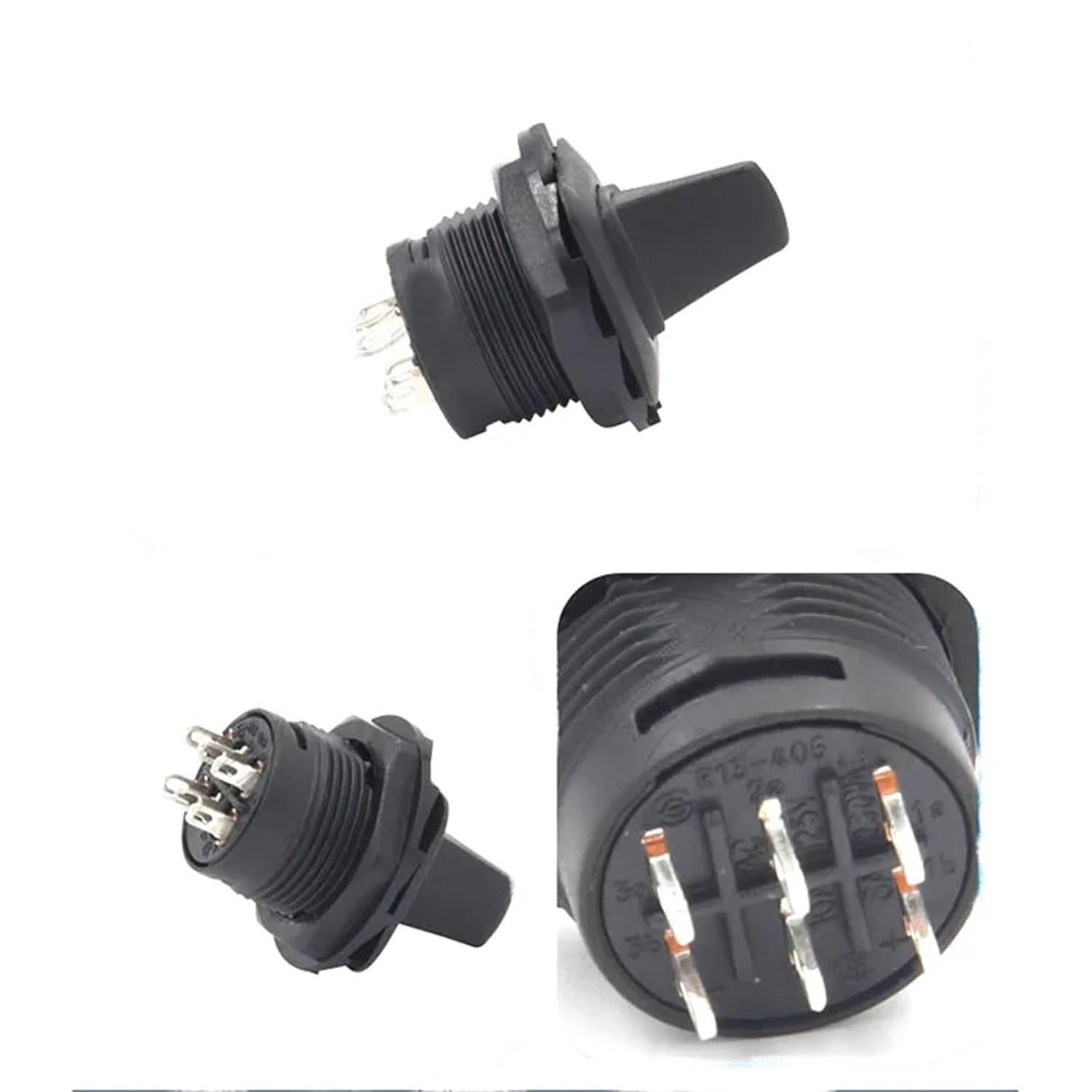 1PCS Round Shake Head Open 18mm Toggle Switch R13-405C 6P 2gears(on-Off)/R13-405D 6P 3gears(on-Off-on 6A250V 10A125V(On-Off)