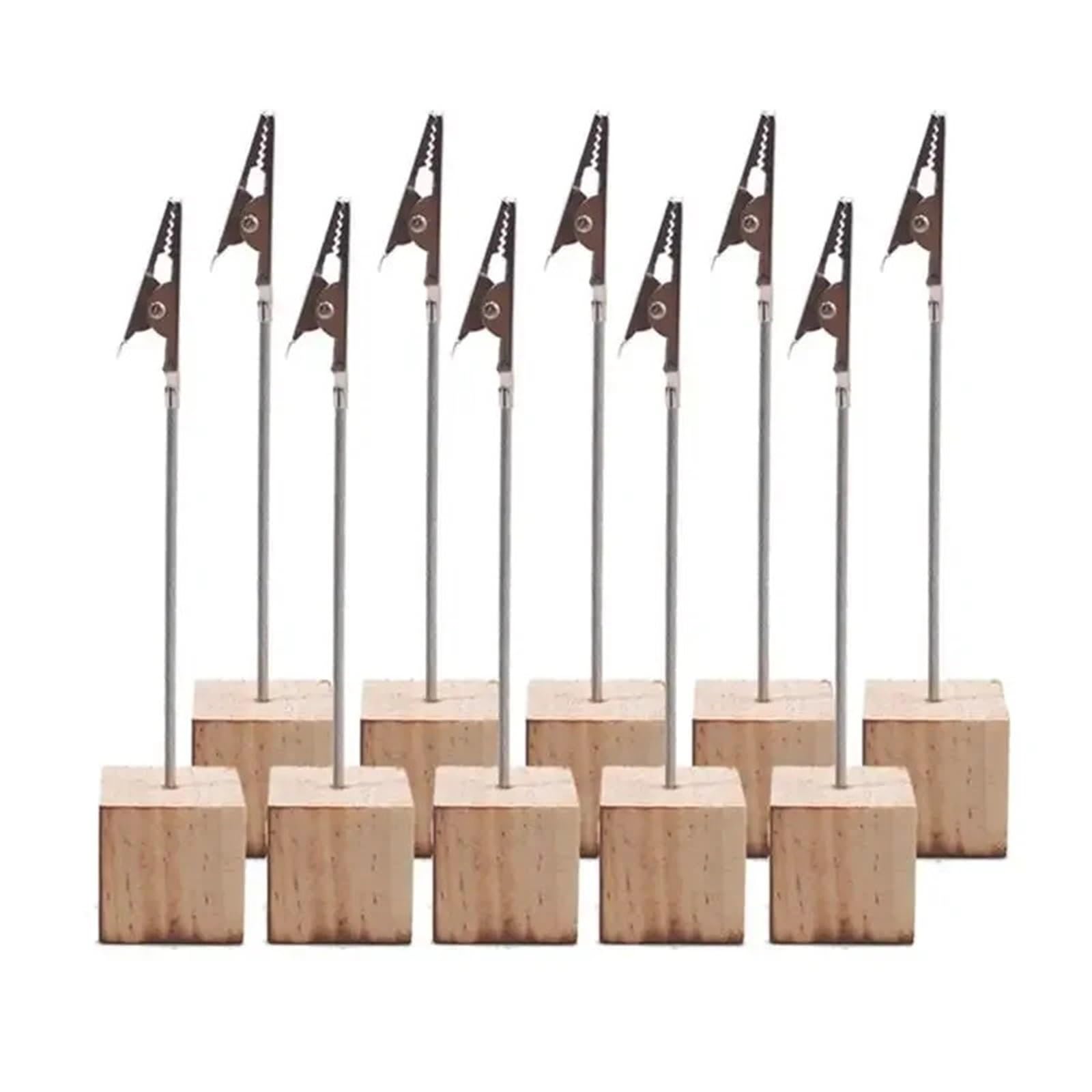 Uchwyt na notatki 10pcs/pack Card Holder Iron Clip Message Office Desk Memo Paper Clips(Style C)