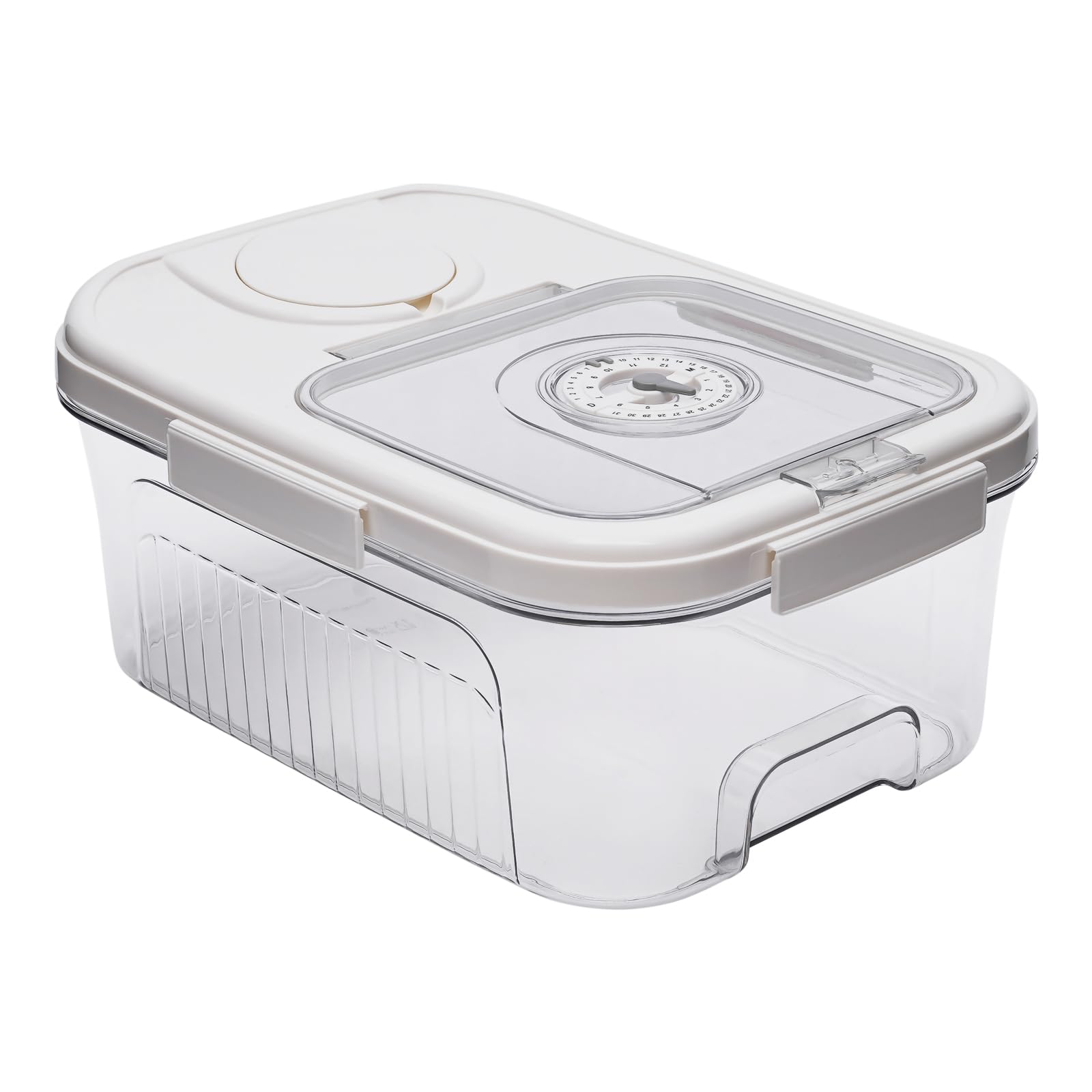 LyteNest Rice Holder Dispenser, Household Food Dispenser Bucket Kitchen Organization for Cereal Oatmeal Coffee Bean Soybean Corn