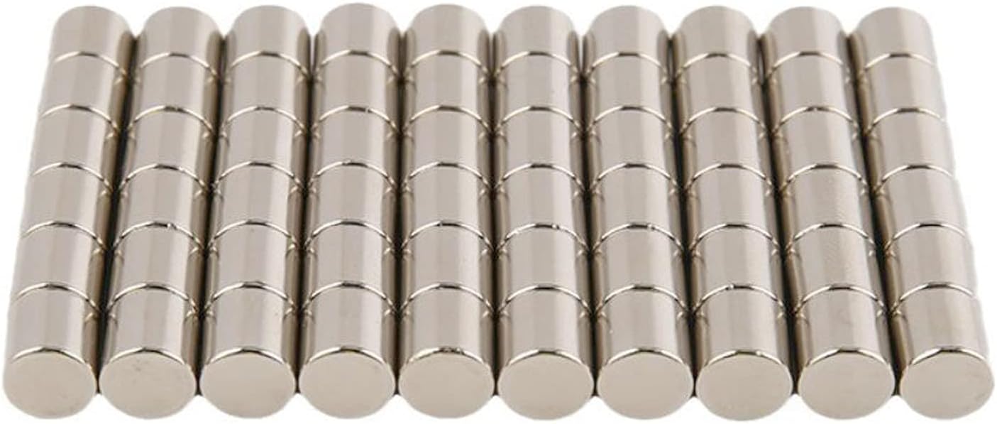 50 Pieces 6 x 6mm Multi-Use Mini Refrigerator Magnets for Fridge Whiteboard Map Office School Home - 0.236 x 0.236inch