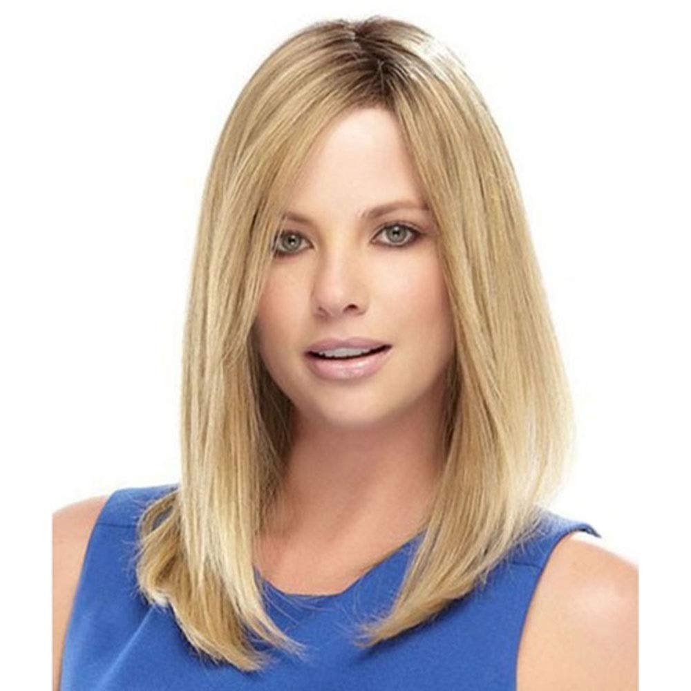 Perruque cheveux raides de 45 cm pour femme avec un dégradé élégant