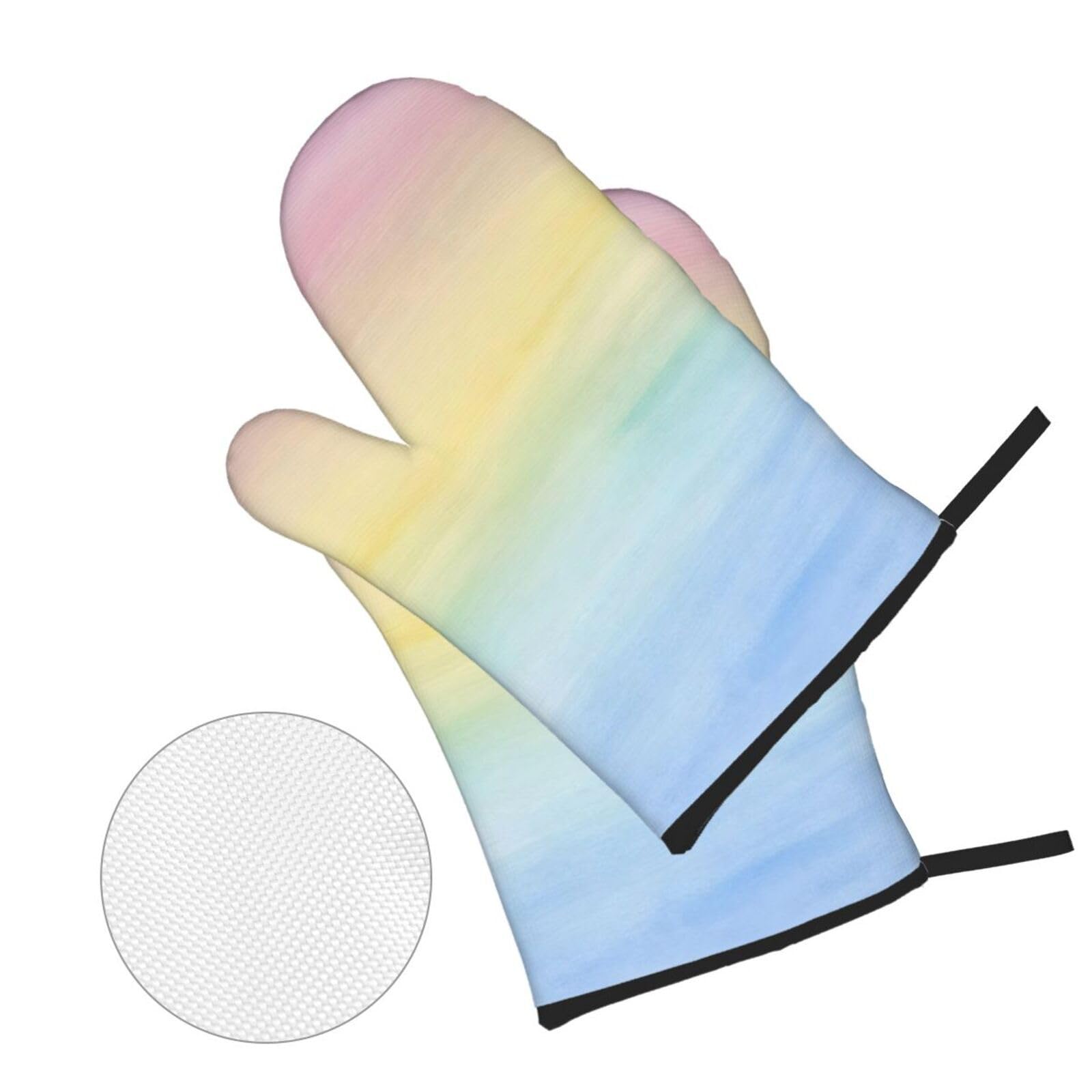 Guantes Horno Línea Negra Manoplas Horno Almohadillas Aislantes Juego De 4 - Acolchado Resistente al Calor, Flexible,Cocina multipropósito