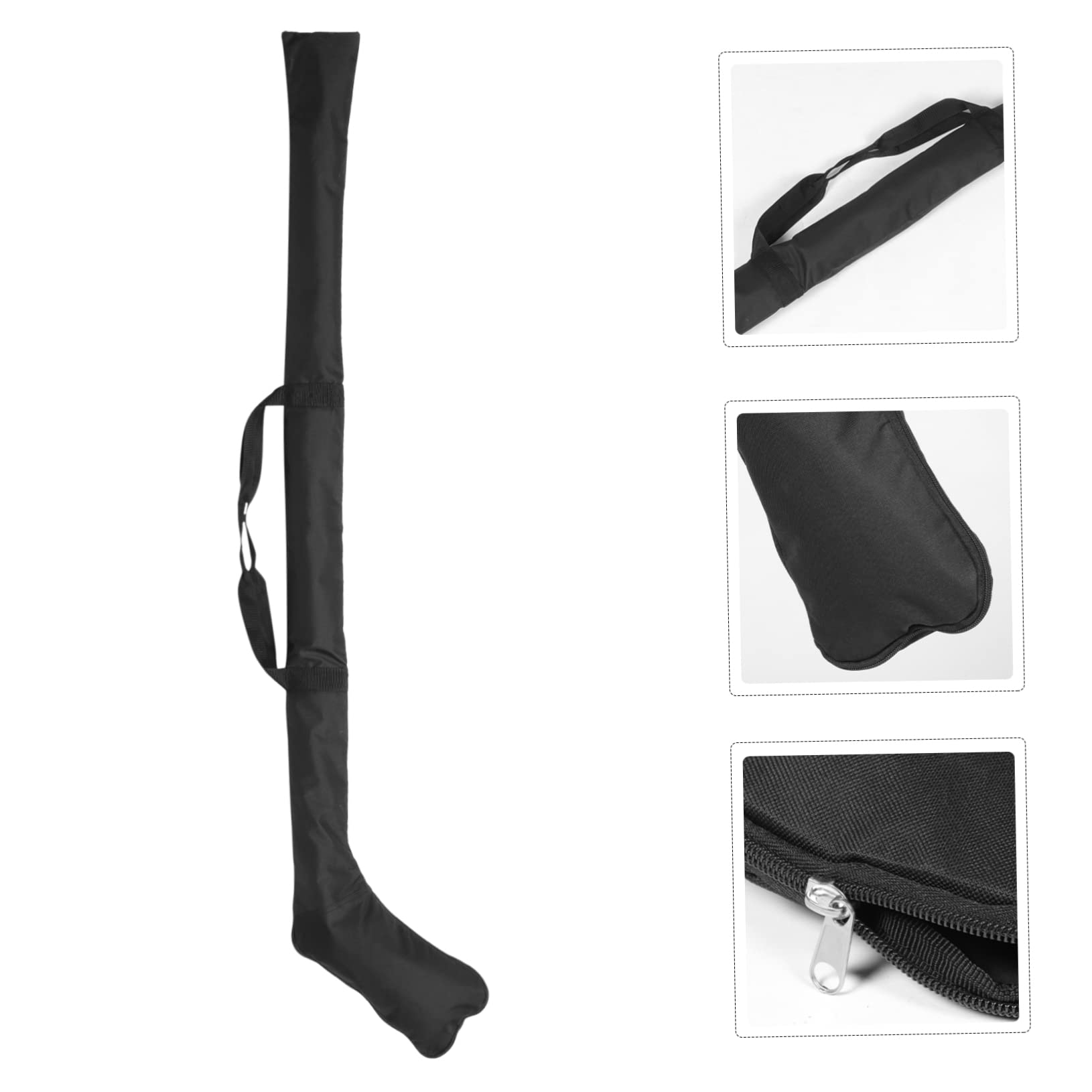 Toyvian Étui de Protection Design Spécial Noir en Tissu Oxford Fermeture Éclair Facile à Tirer, Résistant la Pression pour Bâton de Hockey Adapté Bâton de Hockey Glace