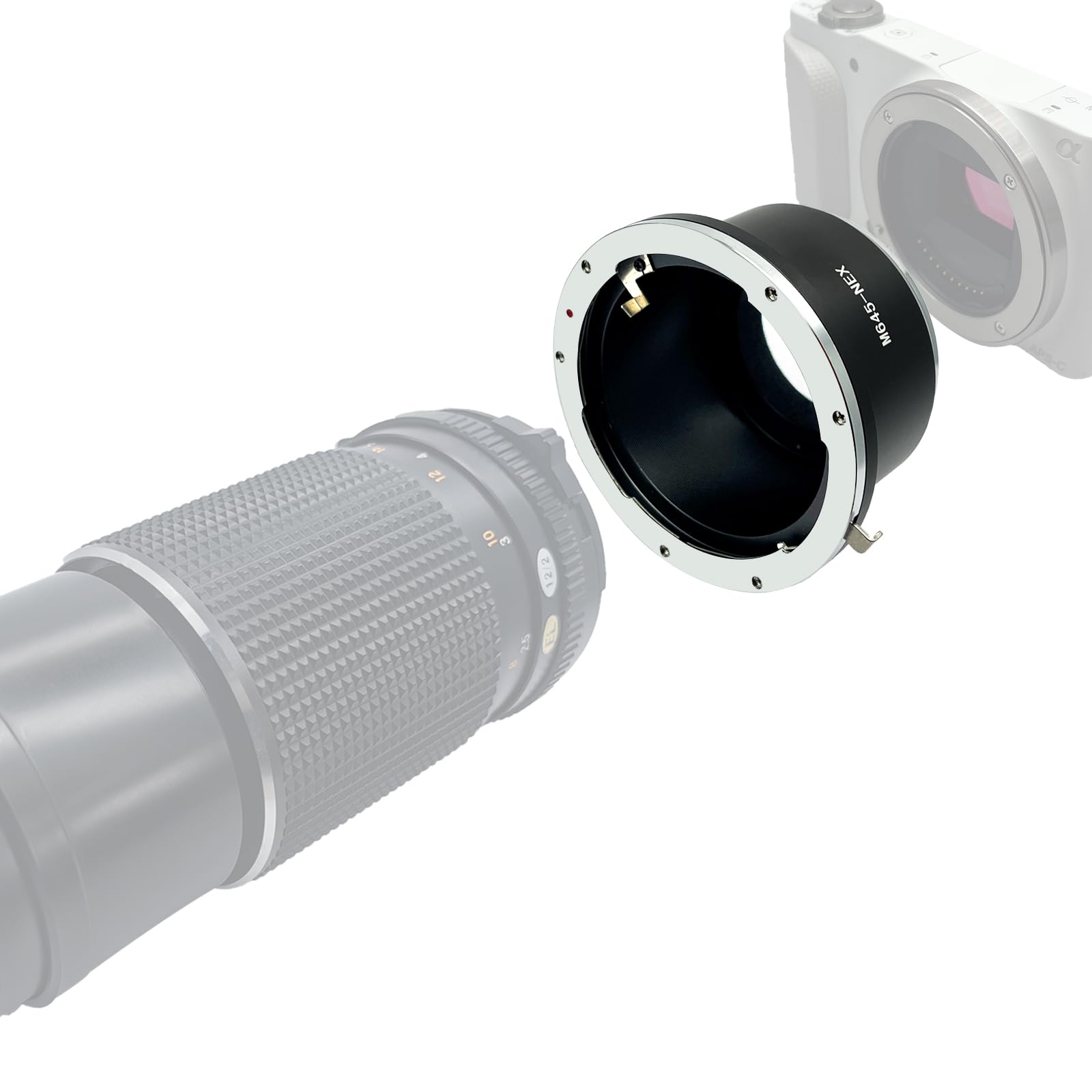 M645-NEX Bague d'adaptation pour Objectif Mamiya 645 M645