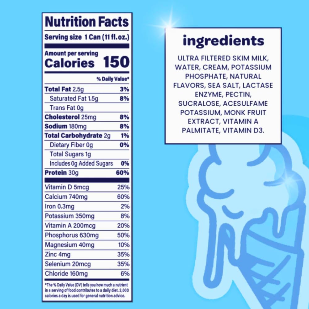 Nurri Protein Shake, 30g Ultra Filtered Ready to Drink - 5 Strawberry & 5 Vanilla, 11 fl oz, Lactose Free Low Sugar Low Carb Meal Replacement, 10 Pack