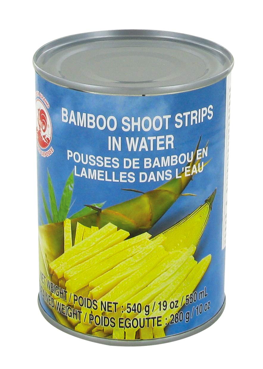 COQ Lamelles / Filaments de pousses de bambou en conserve 540G (Lot de 4 boîtes)