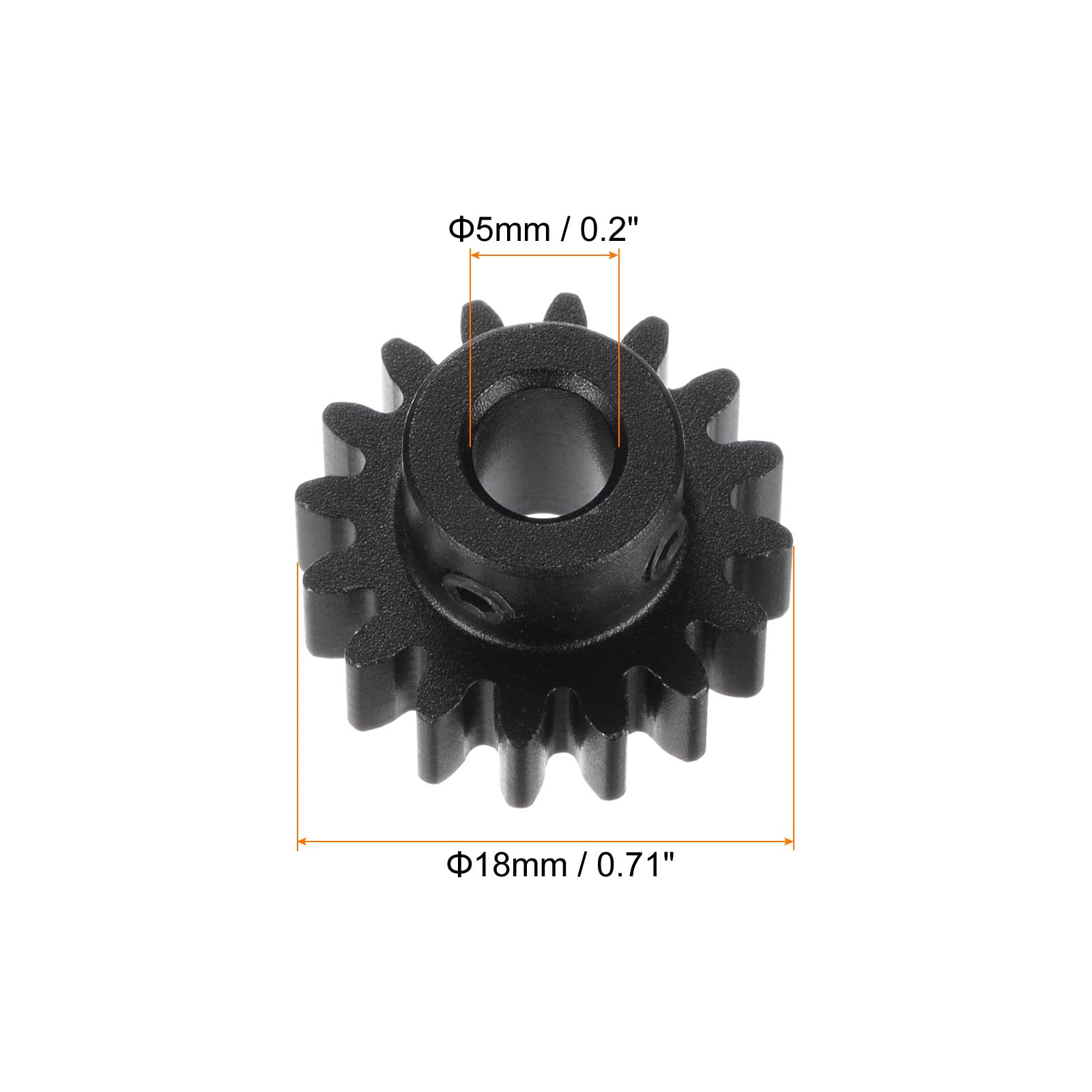 Produktbild von Sourcing Map Stirnrad 45T Modul 1 – Innenloch 10 Mm, Kunststoffgetriebe Für Elektrowerkzeuge, Getriebemotoren Und RC-Modelle