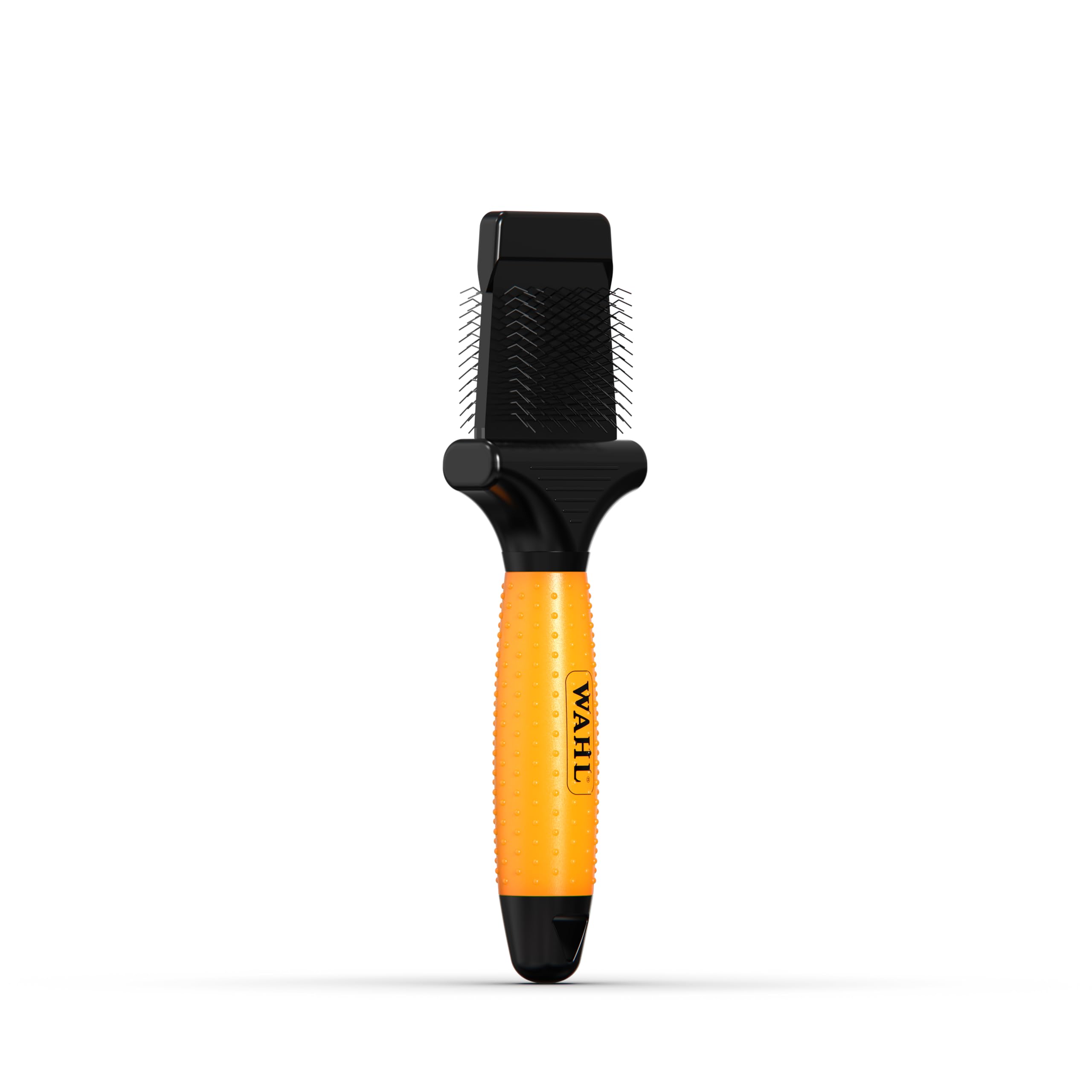 WAHL Dual‑Sided Flexible Slicker Brush - Testina flessibile, spazzola per toelettatura, setole rimovibili, rimuove grovigli e detriti, comoda impugnatura, arancione - 1