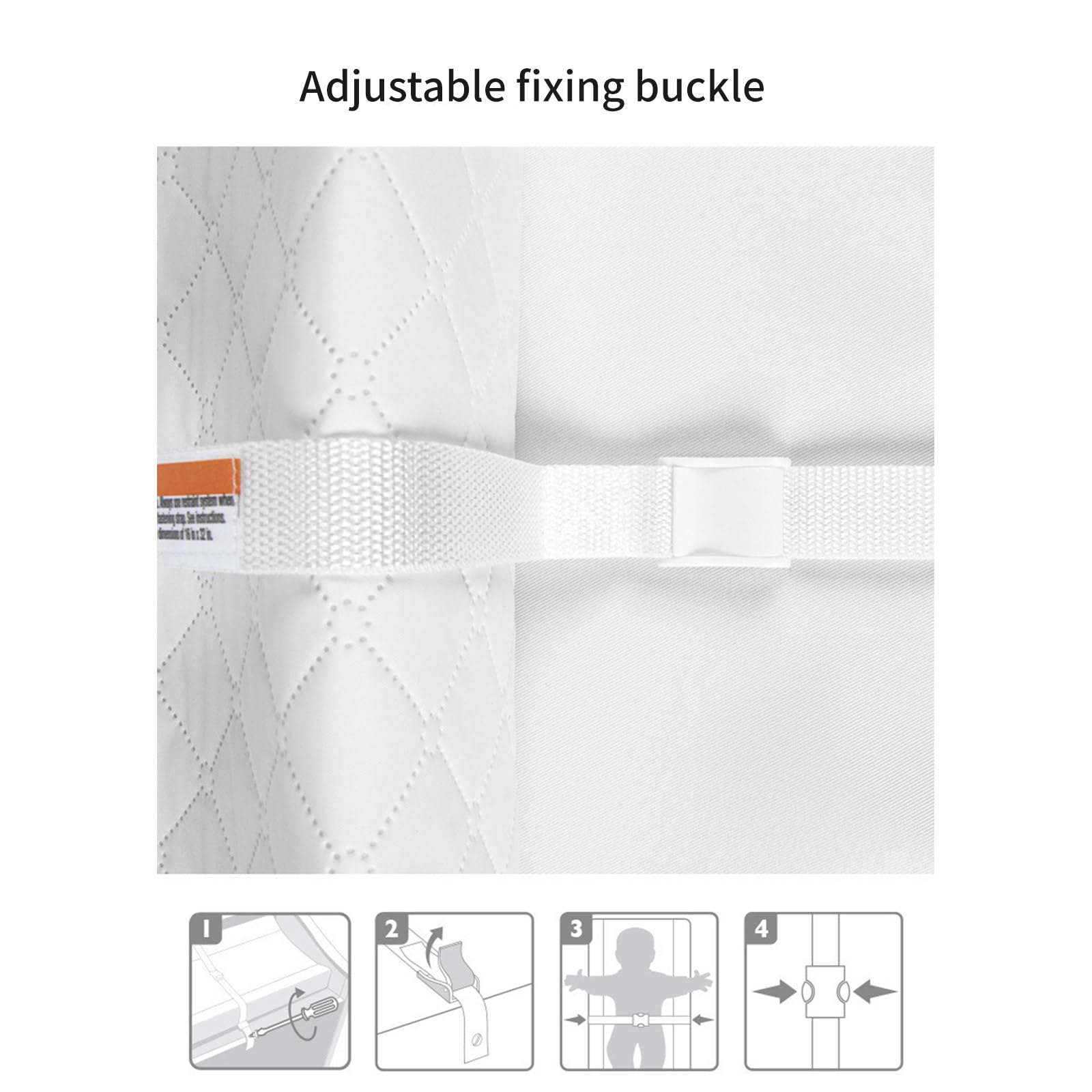 Wickelunterlage für Babys, 81,3 x 40,6 cm, Wickelunterlage mit Gurt und Wickeleinlage