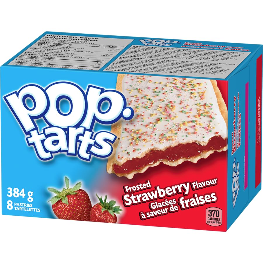 Miniatura 8 de Kellogg's Pop-Tarts pasteles tostadores, fresa esmerilada, 8 pasteles, 384 g13.5 oz (paquete de 2) enviado desde Canadá