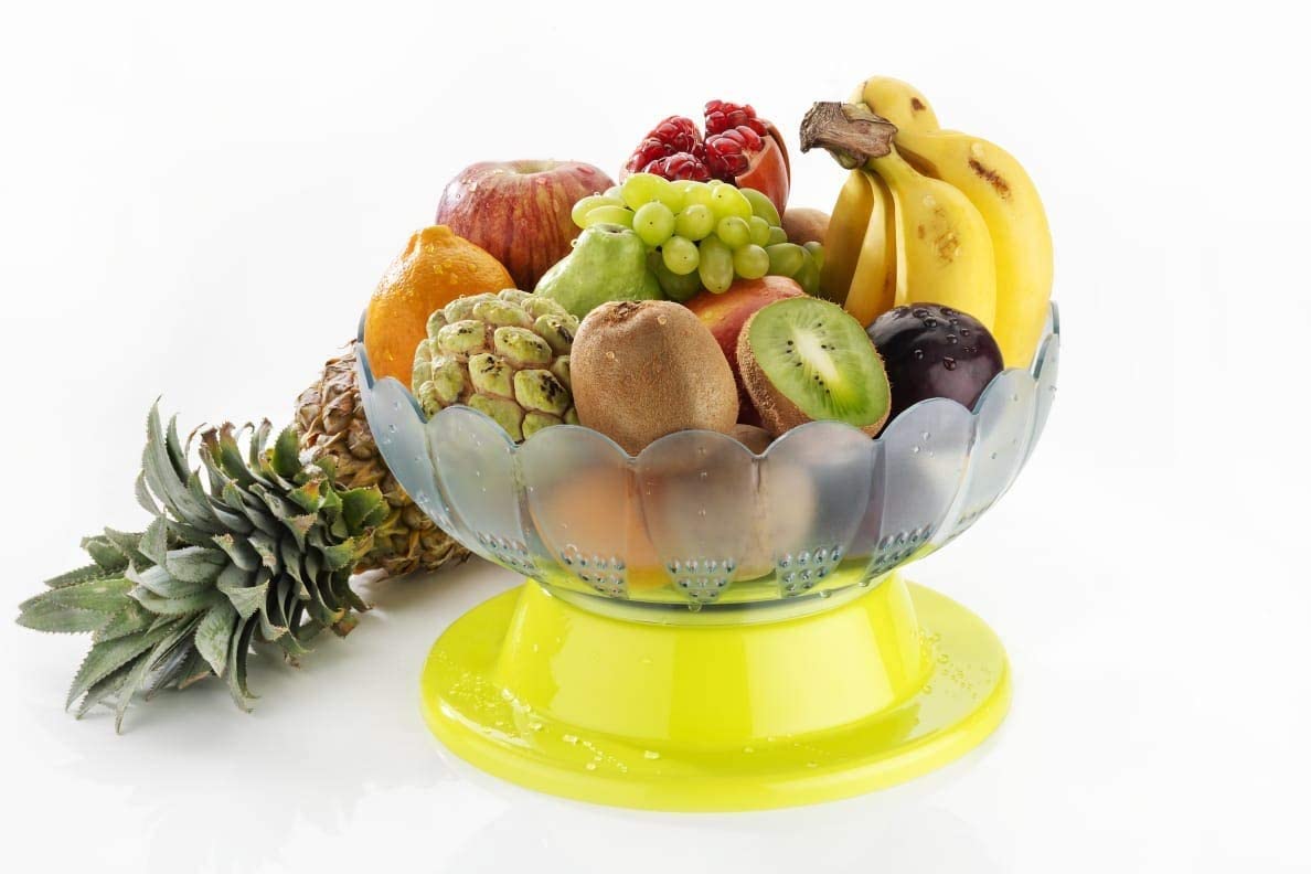 Buy 2459 Absolute Plastic Round Revolving Fruit and Vegetable Bowl