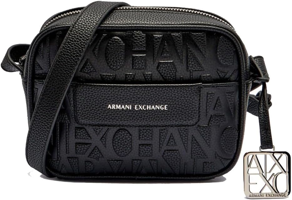 Armani Exchange Women's Paige Crossbody Small Bag Black , Black, One Size