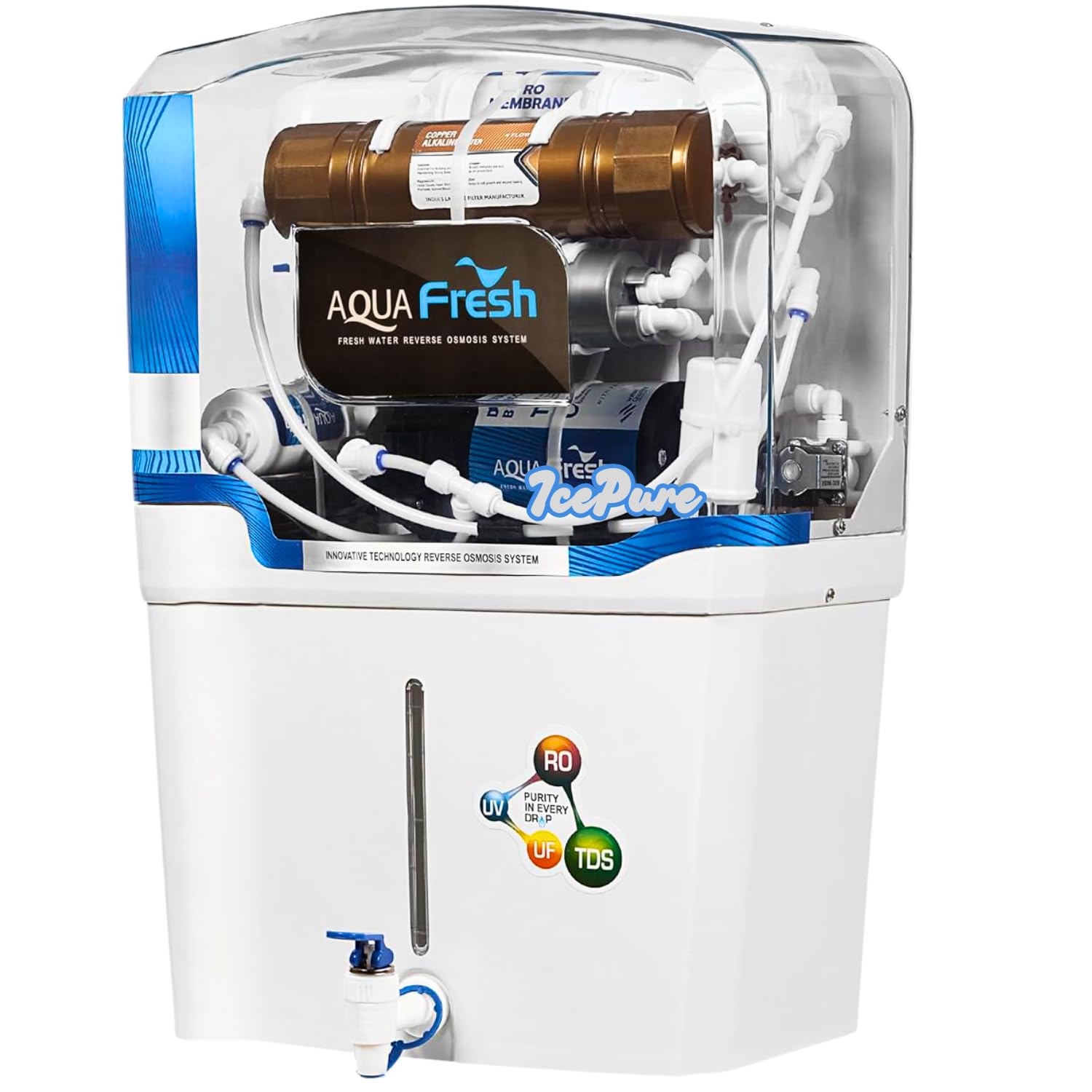 ICEPURE AQUAFRESH Copper zinc & Alkaline Water Purifier with 7-Stage Filtration, Best for Home & Office, 1-Year Warranty + Free ₹1500 Installation Kit discount deal