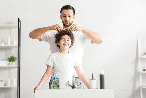 Miniatura 2 de Minecraft - Vaso de baño de resina azul, soporte para cepillos de dientes y lápices con Creeper & Enderman, accesorio de baño para niños