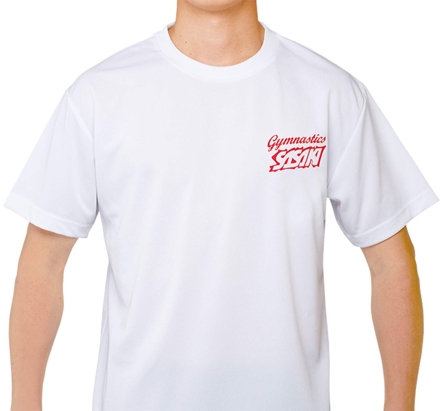Amazon | ササキ(SASAKI) 体操・新体操 ドライTシャツ ホワイト×レッド