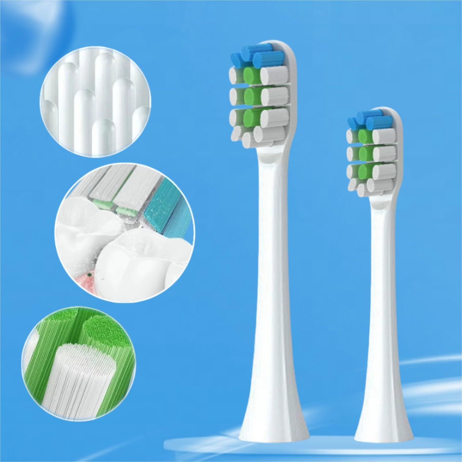 Testina Di Ricambio Per Spazzolino Da Denti, Compatibile Per Lebooo LBT-203552A, LBT-203554A, LBT-203532AA, LBT203552B, LBT-203557A Spazzolino Elettrico(10 pcs)