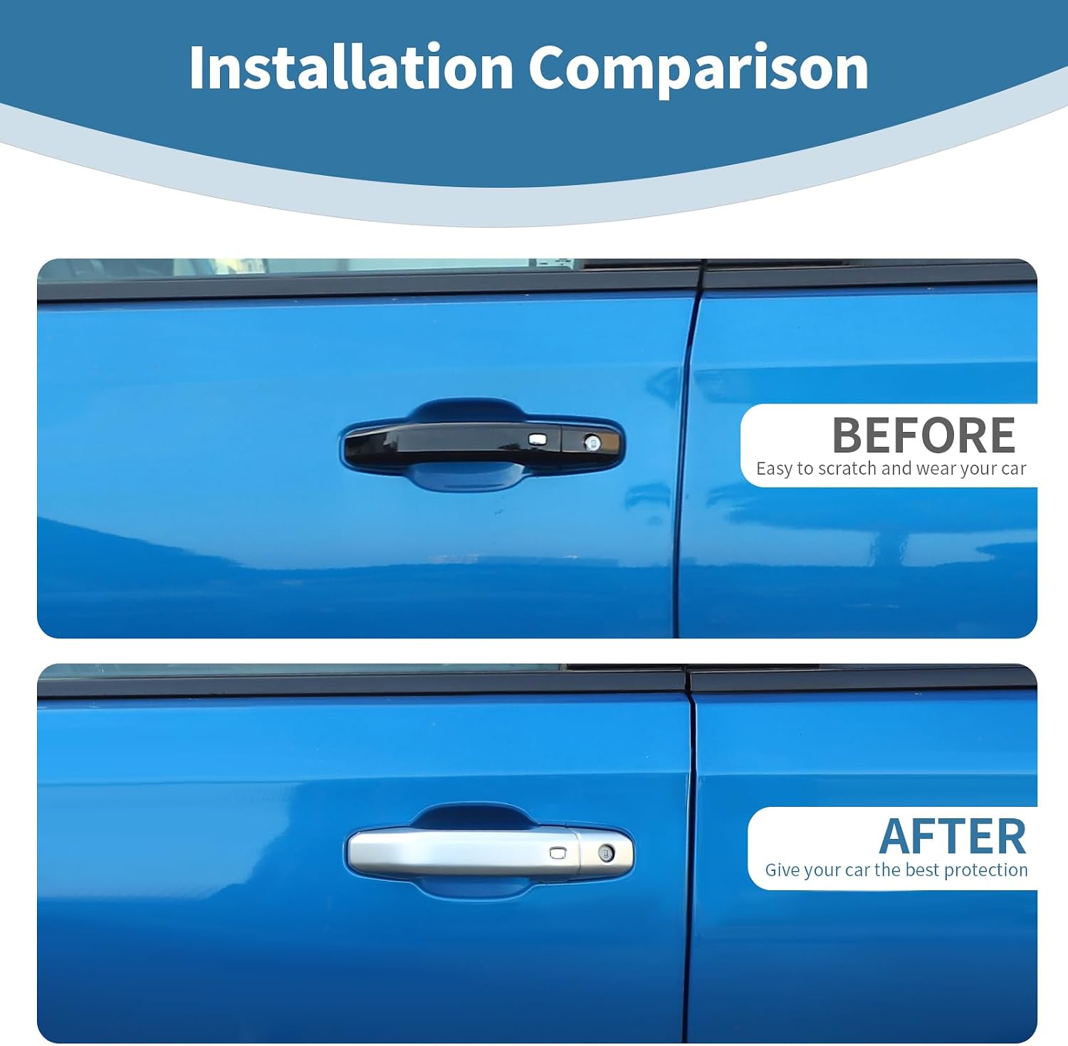 for Silverado Door Handle Cover Trim for Chevy Silverado/GMC Sierra 2019+ for Suburban 2020+ for Tahoe/Yukon 2021+ Silver Exterior Accessories 4pcs