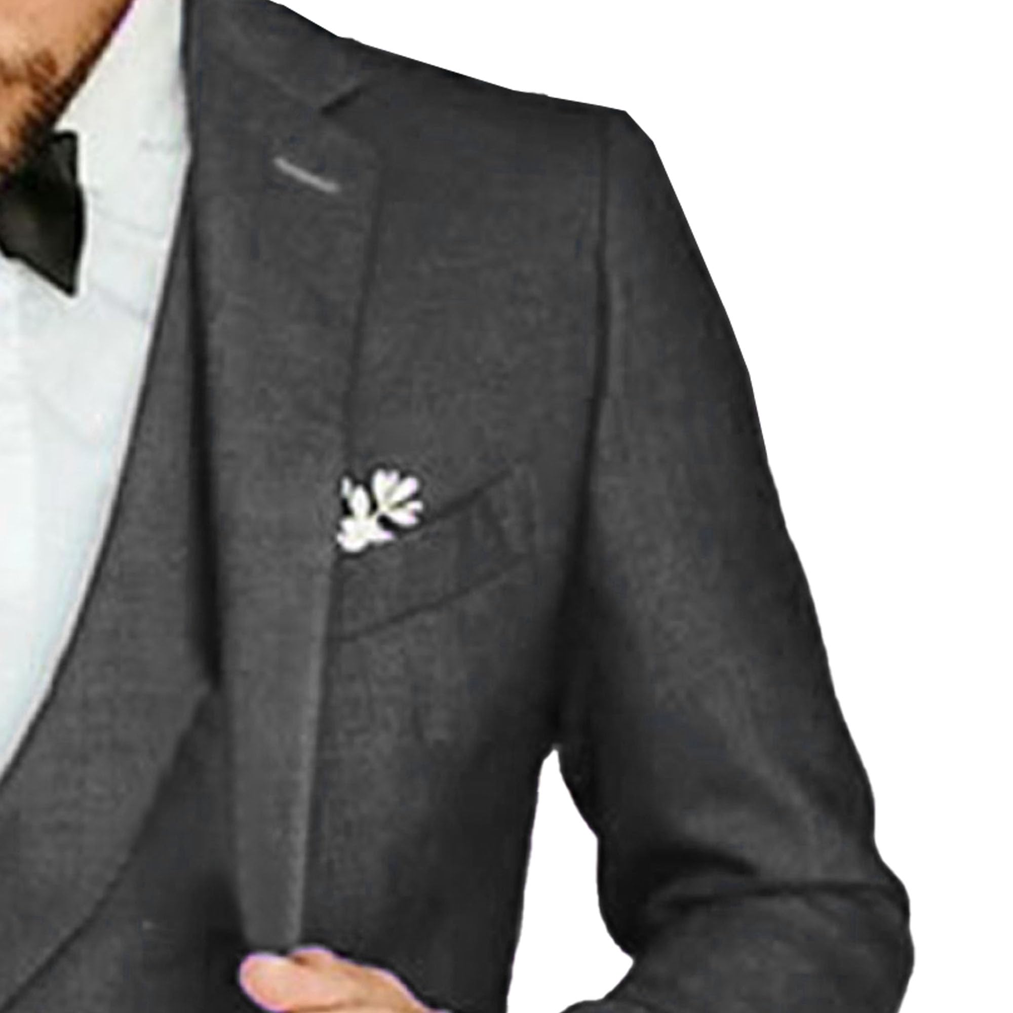 Costume 3 Pezzi Slim Fit per gli Uomini Tinta unita Doppio Petto Costume di Business Costume Formale per Matrimonio, Ballo Di Fine Anno Cena Di Festa
