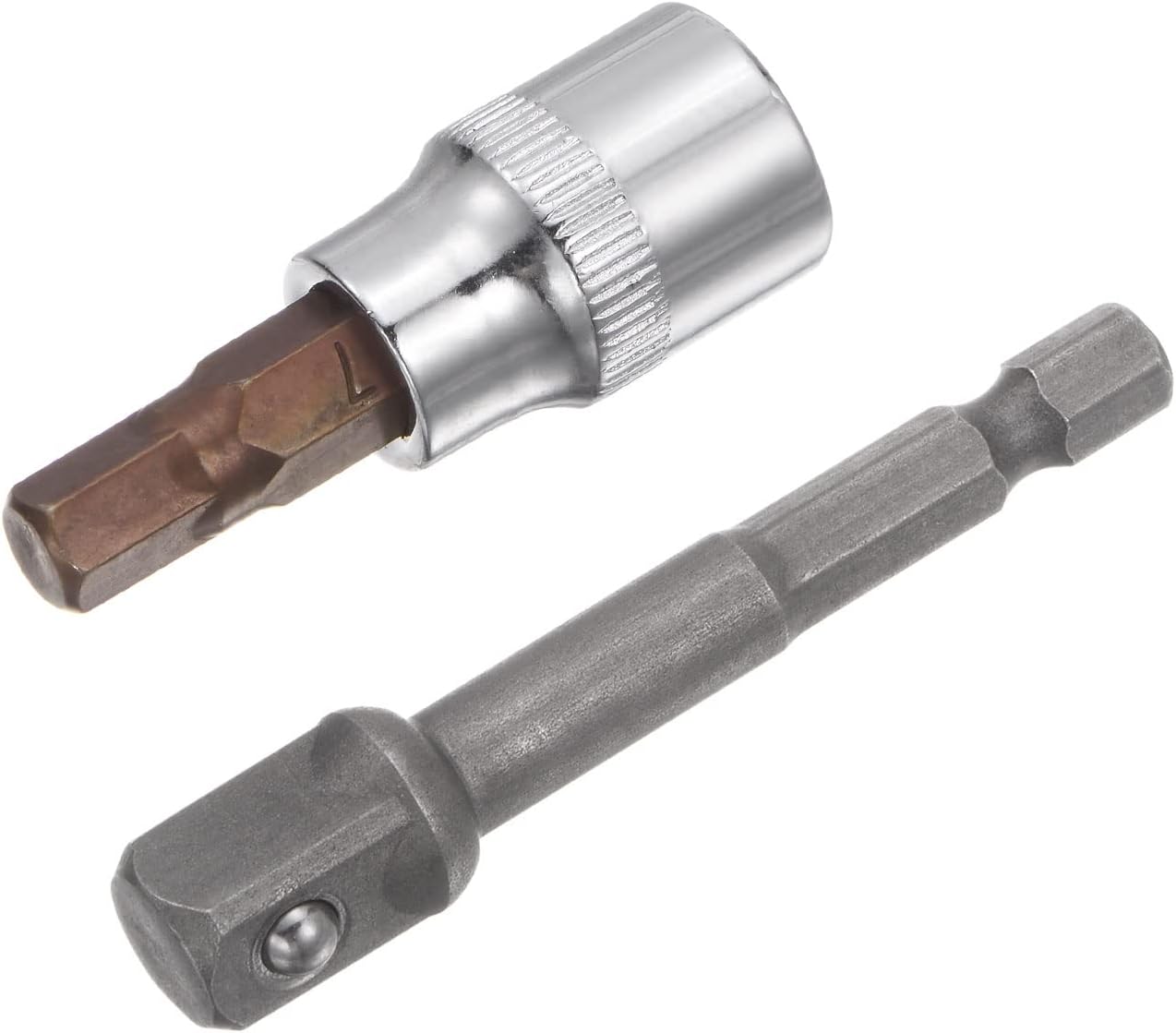 uxcell H7 Hex Bit Socket, 3/8" Square Drive CRV Sockets