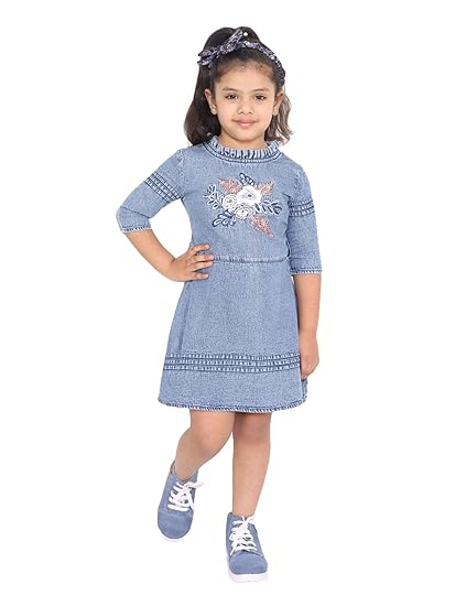 Naughty Ninos Denim A-Line Casual Dress