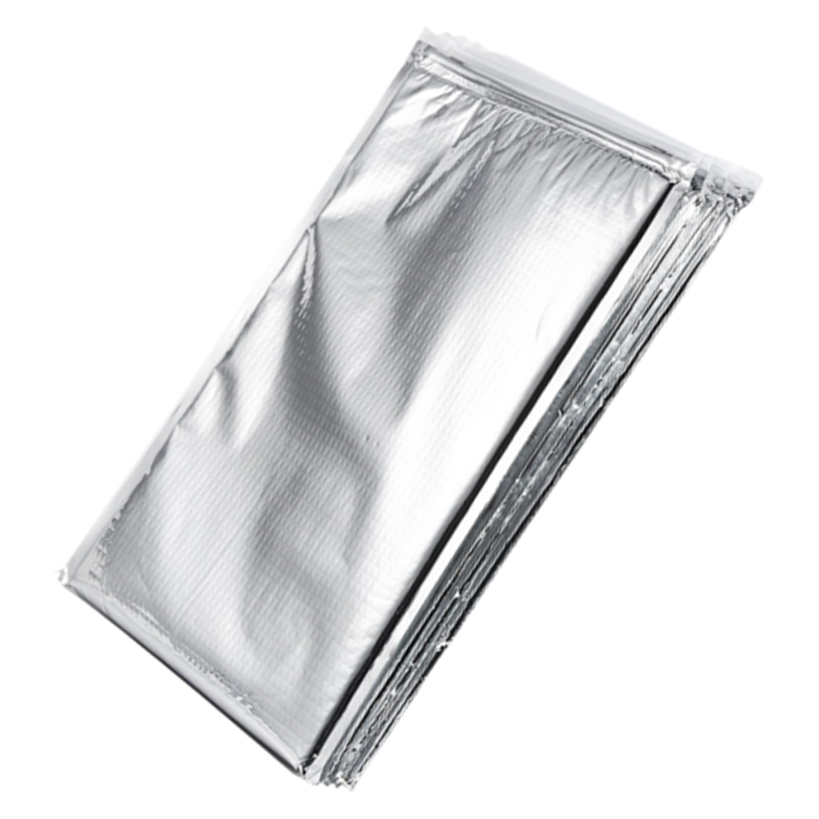 ALUMINUM FOIL INSULATED FOOD STORAGE BAG THERMAL COOLER SILVER
