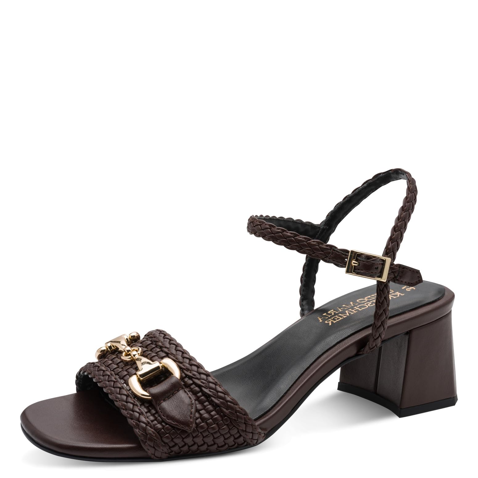 MARCO TOZZI by Guido Maria Kretschmer Women Sandal soft Feel Me Footbed soft Lining Stylish, brown (CHOCO), 5.5 UK