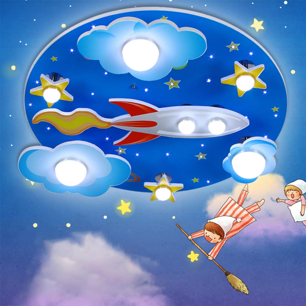 Lámpara De Techo Habitación Infantil Lámpara De Techo LED 35W Universo Creativo Cielo Estrellado Luces De Techo Ø61cm Regulable Con Control Remoto Dormitorio De Niños Y Niñas Lámpara