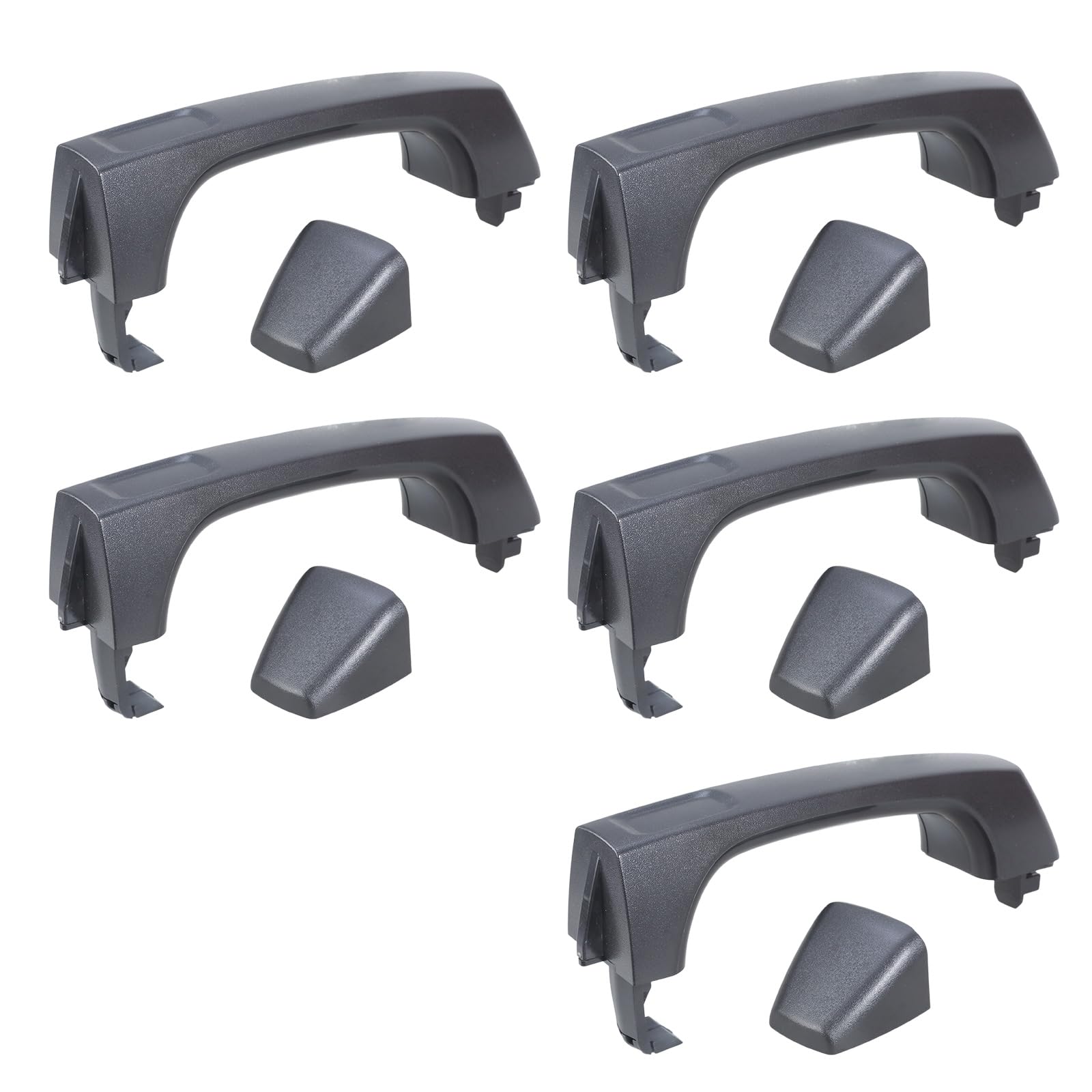 Nucelit Car Outer Door Handle Set Exterior Door Handles Ergonomic Car Handle Long Service Vehicle Part Completes Set for Direct Fit