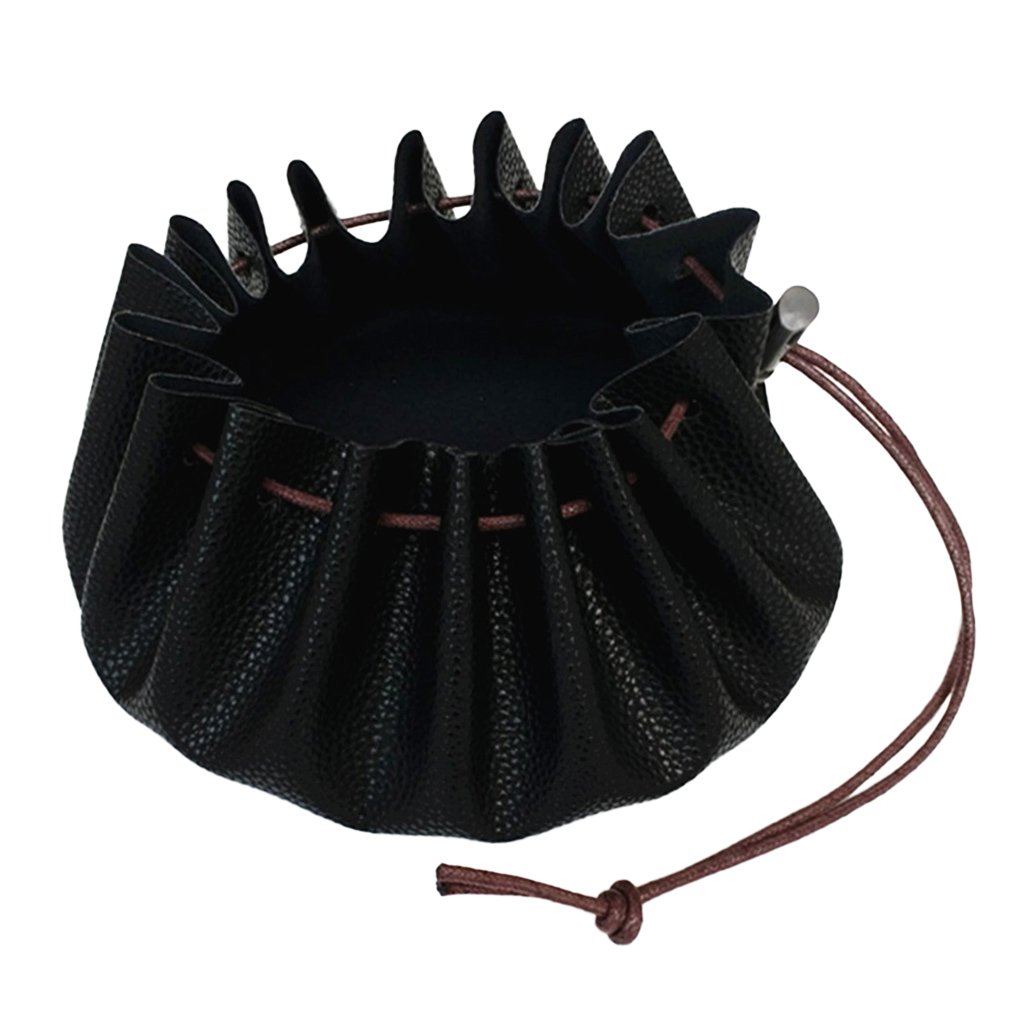 Impermeabile 38,1 cm PU pelle coulisse Storage Pouch Nuoto Spiaggia Campeggio Nero